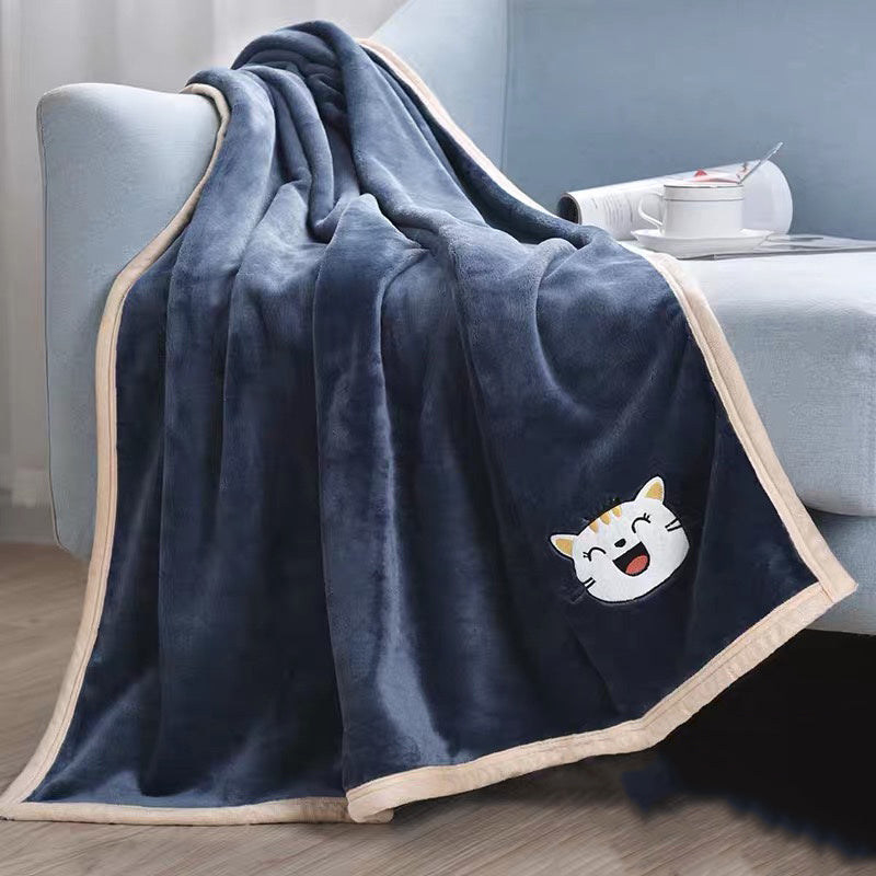 Cozy Flannel Blanket for Pets in Fall and Winter