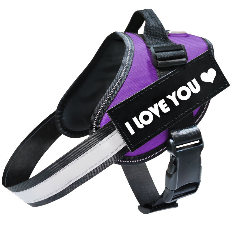 Adjustable Dog Harness with Reflective Safety Leash