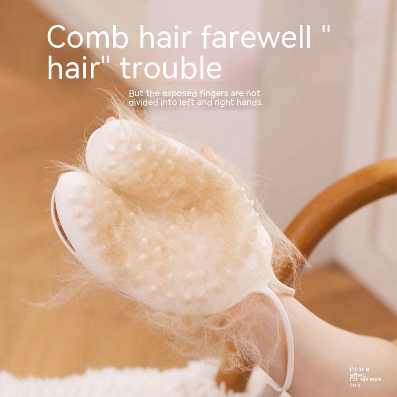 Grooming Gloves for Dogs & Cats – Use on Either Hand, Easy Groom