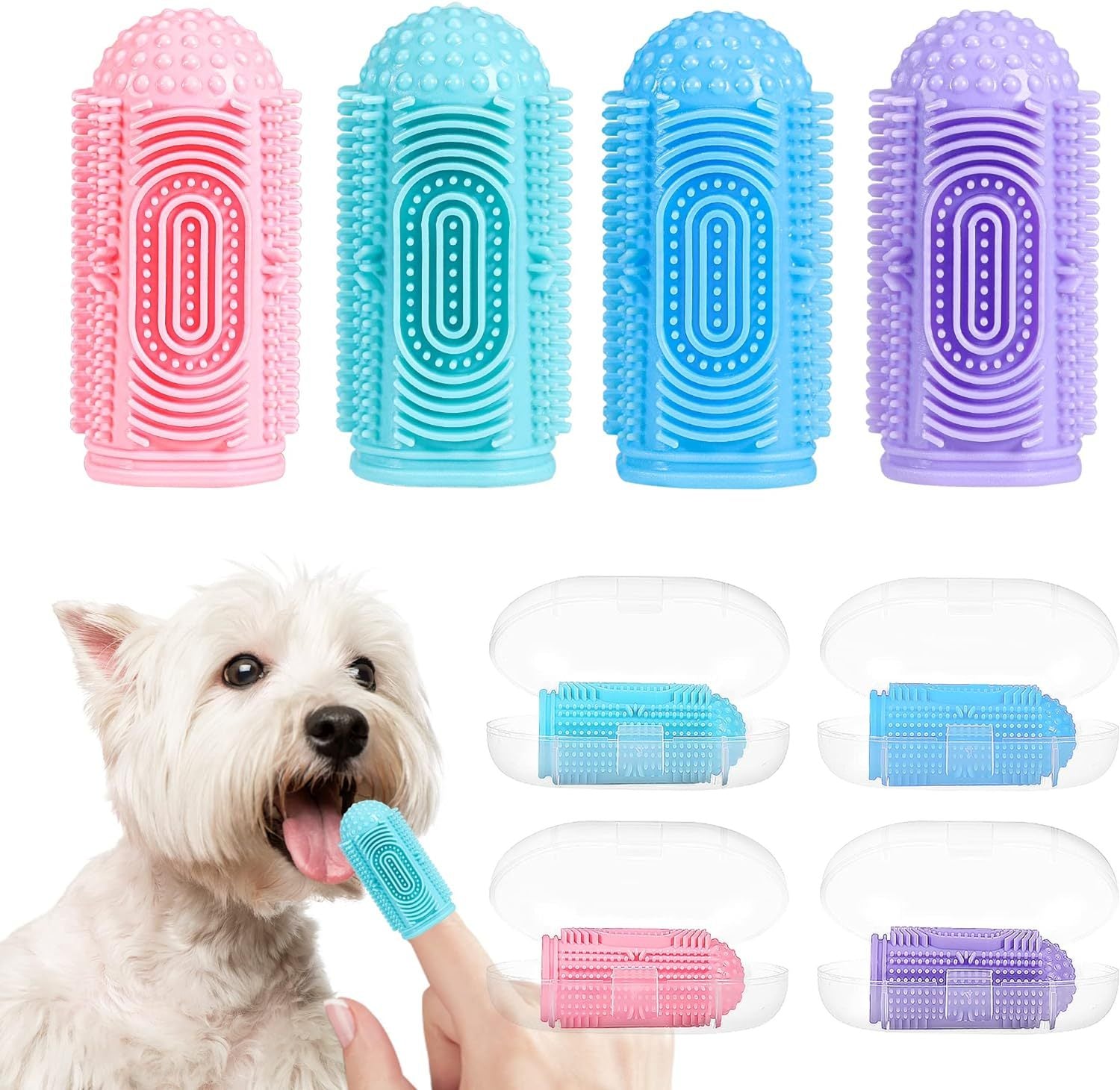 Complete Dog Toothbrush Kit for Healthy Teeth and Gums