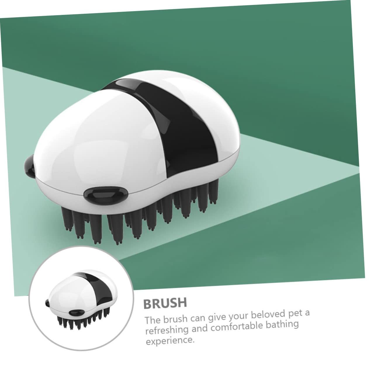 2-in-1 Pet Bath & Grooming Brush – Clean, De‑Shed & Massage