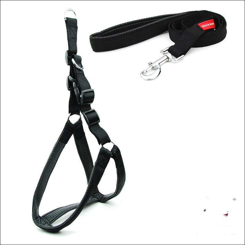 Soft Padded Dog Harness and Leash Set for All Breeds