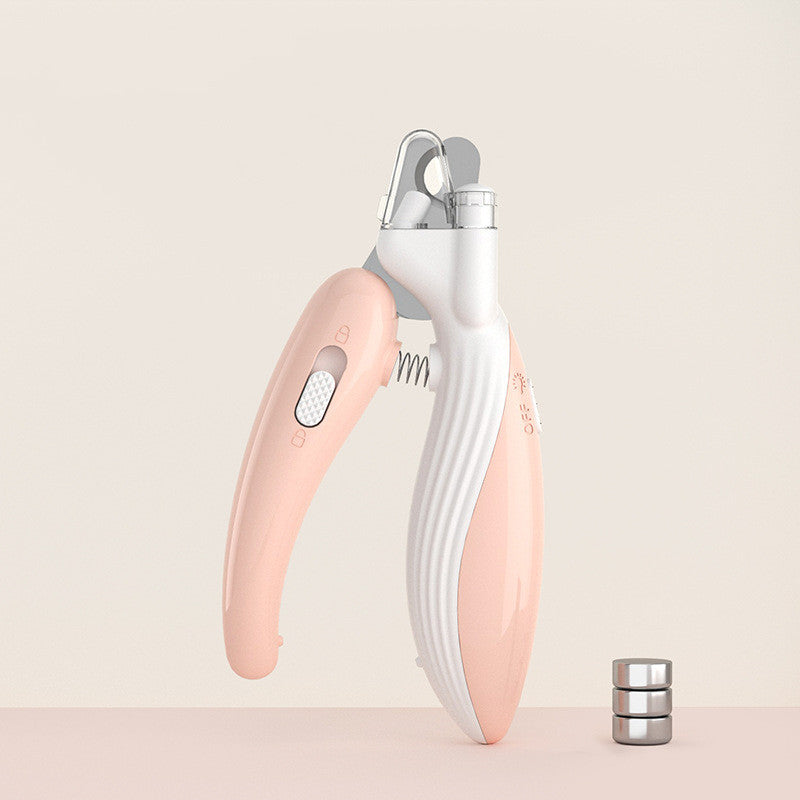 Pet Nail Clipper & Grinder – LED Safety Light for Overnight Grooming