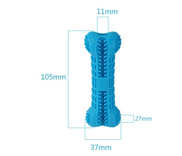 Silicone Bone Toothbrush Toy for Healthy Dog Smiles