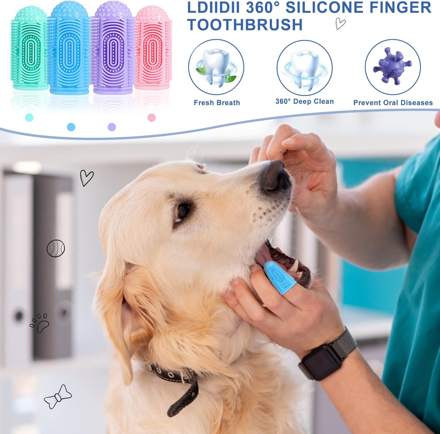 Complete Dog Toothbrush Kit for Healthy Teeth and Gums