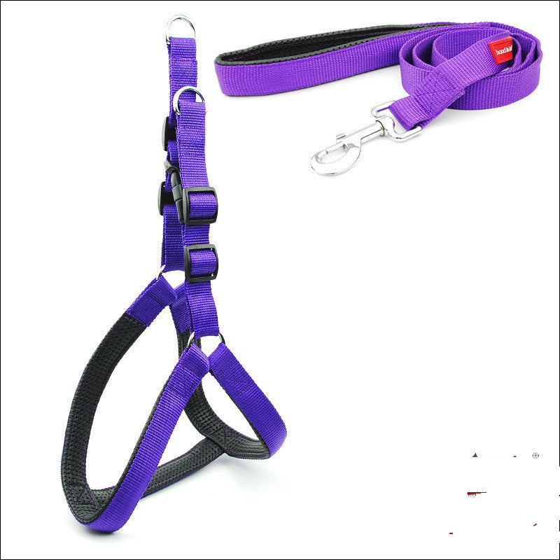 Soft Padded Dog Harness and Leash Set for All Breeds