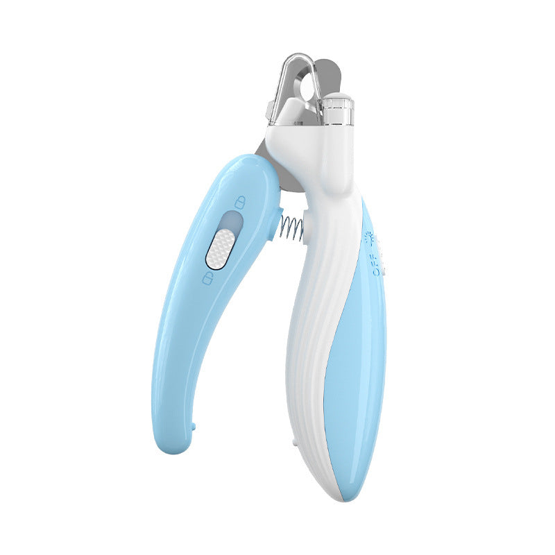 Pet Nail Clipper & Grinder – LED Safety Light for Overnight Grooming