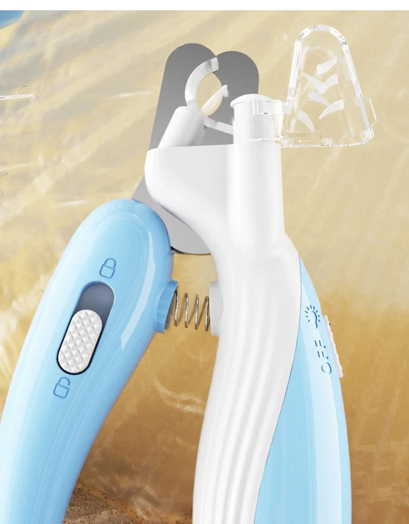 Pet Nail Clipper & Grinder – LED Safety Light for Overnight Grooming
