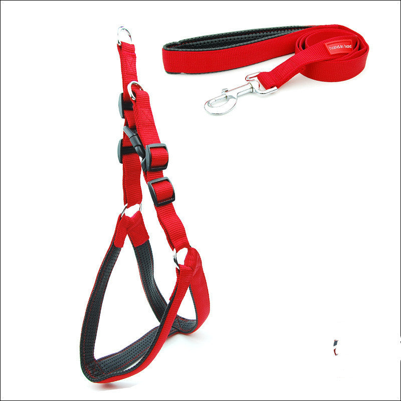 Soft Padded Dog Harness and Leash Set for All Breeds