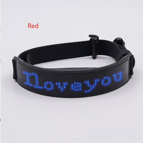 Smart LED Dog Collar/Harness – Custom Text Display for Night Safety