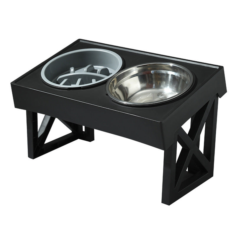 Elevated Anti‑Choke Stainless Dog Bowl