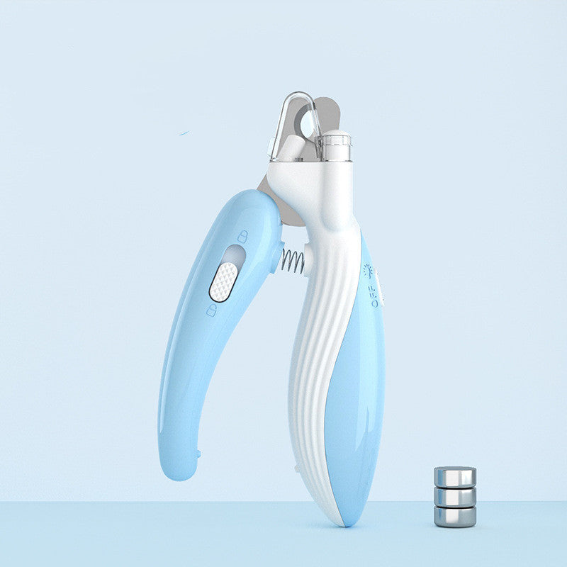 Pet Nail Clipper & Grinder – LED Safety Light for Overnight Grooming