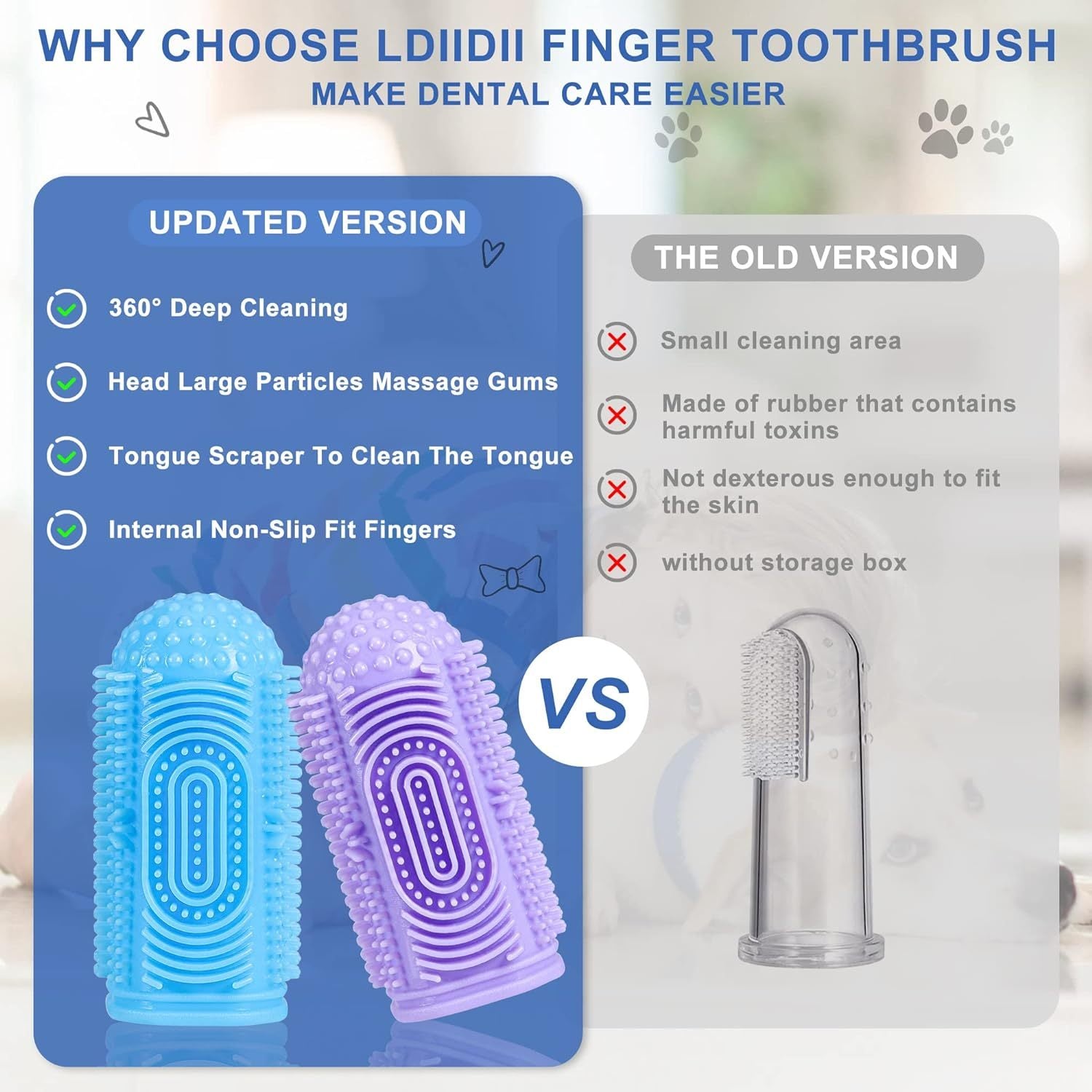 Complete Dog Toothbrush Kit for Healthy Teeth and Gums