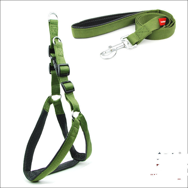 Soft Padded Dog Harness and Leash Set for All Breeds