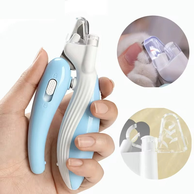 Pet Nail Clipper & Grinder – LED Safety Light for Overnight Grooming