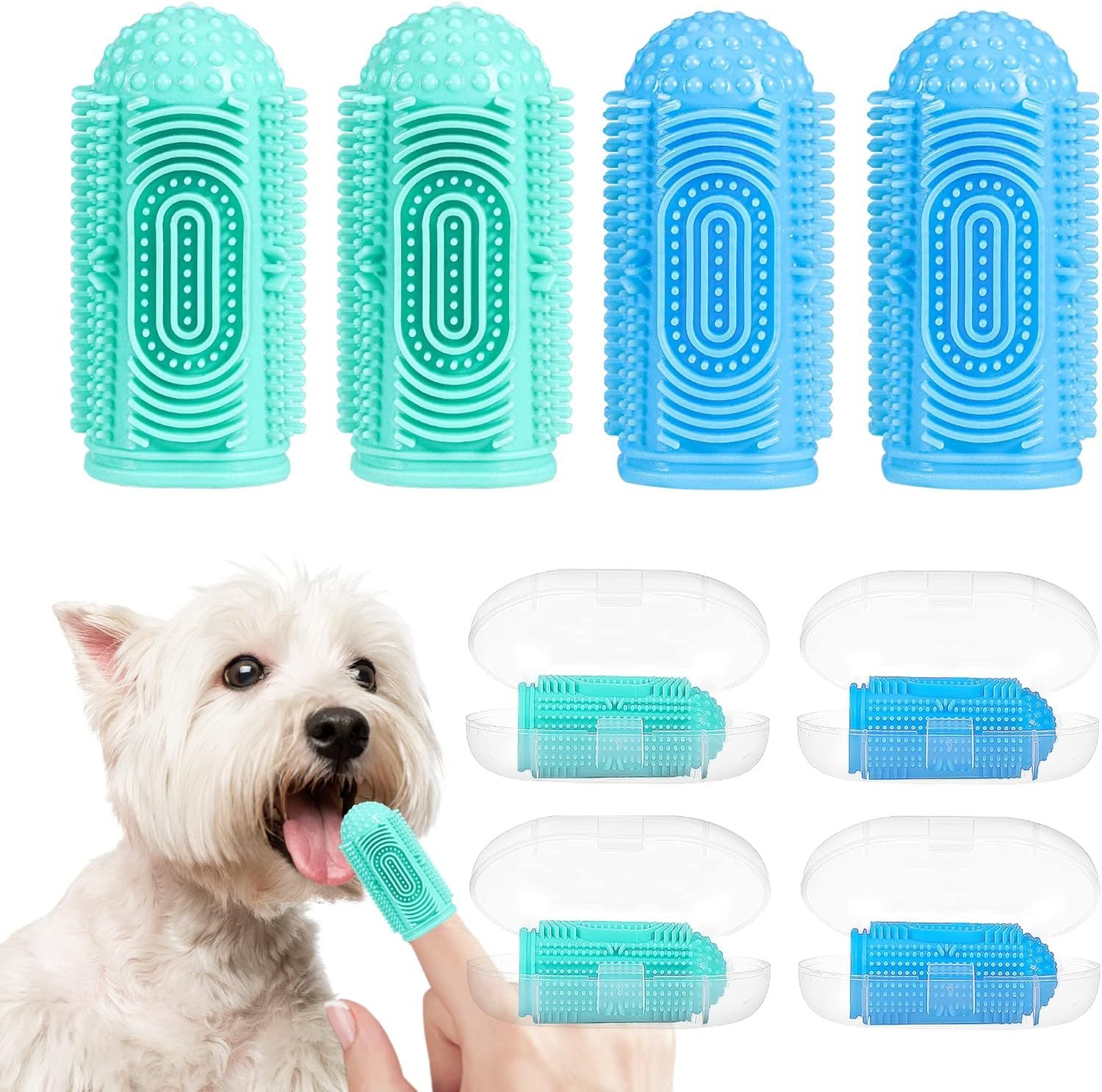 Complete Dog Toothbrush Kit for Healthy Teeth and Gums